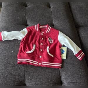 Red and White Varsity Jacket